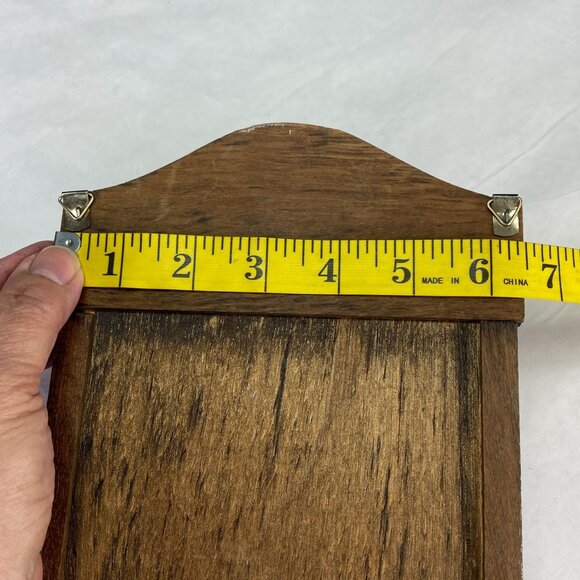 Vintage Retro Wood Wall Mount Letters Bills Misc Key Hook Organizer - Picture 12 of 12